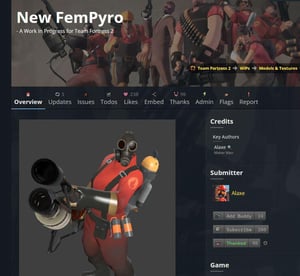 This is the Avatar Image for the Pyro/Fempyro but they have actual voices (Team Fortress 2) AI Voice and Text to Speech Generator